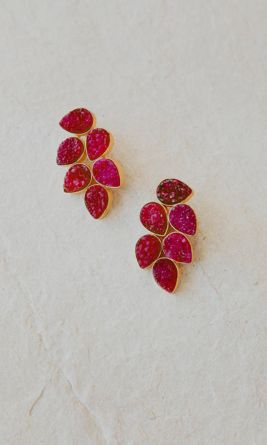 Wine red deals earrings