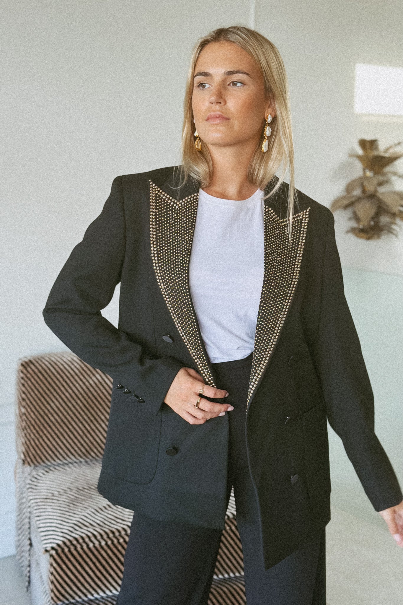 Studded blazer 2024